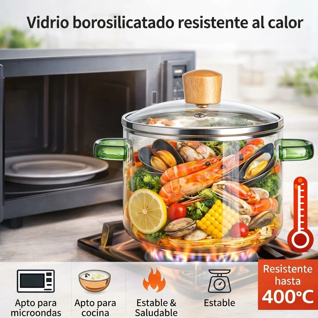 Olla Borosilicato Profesional